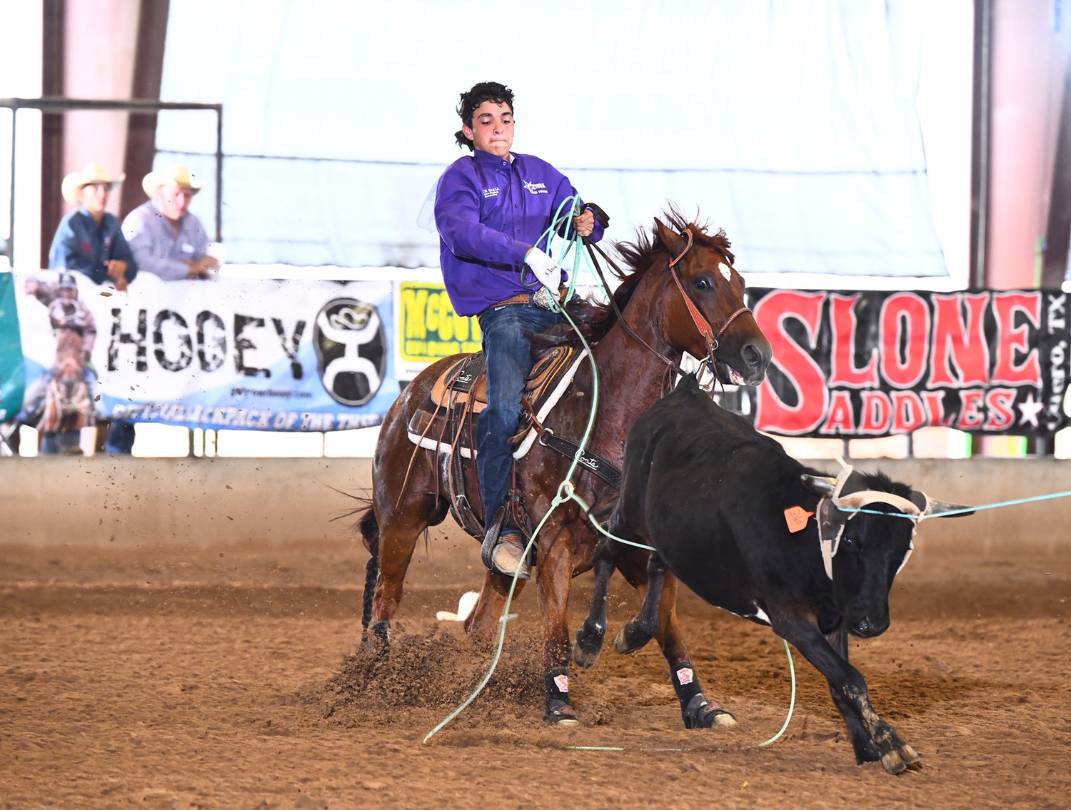 Buck Garza of Gonzales competes during a past Texas Junior High Rodeo Association state finals in team roping. The event returns this weekend to Gonzales, which has been the lone host city for this event since it began.